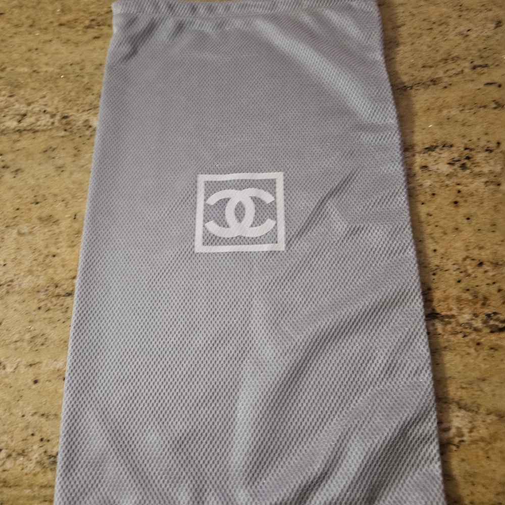 CHANEL Gray Logo Dust Bag